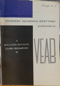 A Balaton kutatás újabb eredményei 1984/3.