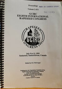GCIRC Eighth International Rapeseed Congress. Proceedings Volume 2 of 6