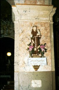 Szent Antal szobor a templomban, Andocs