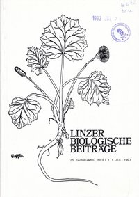 Linzer Biologische Beiträge 1993/25. évf. 1. füzet